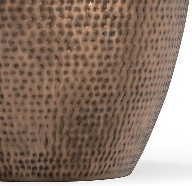 Alt view image 7 of 7 - SIMPLIHOME Preston Modern Industrial 22 inch Wide Metal Metal Side Table in Antique Copper, Fully Assembled for the Living Room and Bedroom