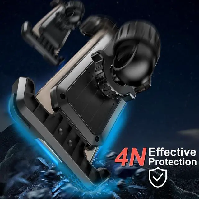 Alt view image 4 of 7 - Bike Phone Holder, Motorcycle Phone Mount, 2025 Upgrade Bicycle Phone Holder, Electric Scooter Ebike Cell Phone Handlebar, Phone Holder for Bike, Bike Accessories for iPhone 4.7-7" Phone