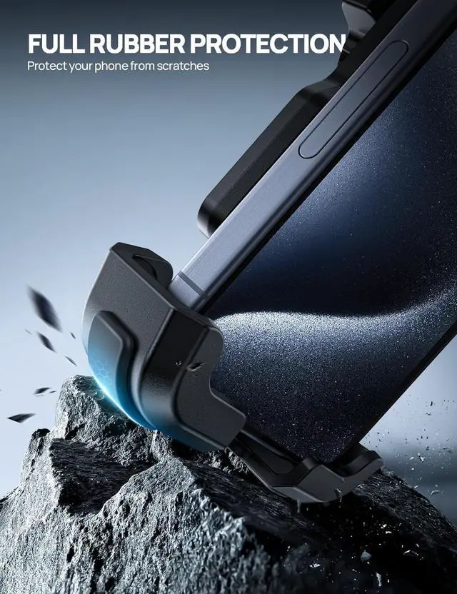 Alt view image 6 of 7 - Bike Motorcycle Phone Holder Mount - [2025 Quick Release] Bike Phone Holder Handlebar Clamp, Bicycle Scooter Phone Clip for iPhone 16 15 14 13 12 11 Pro Max Plus Mini, 4.7-6.8" Smartphone