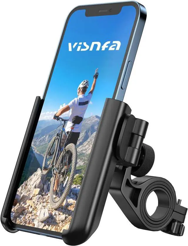 Main image of Upgraded Bike Phone Mount 360° Rotatable Universal Bicycle Motorcycle Scooter Bike Accessories Handlebar Phone Clip Holder for Any Smartphones Between 3.5 and 7.0 inches