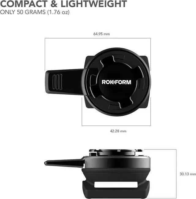 Alt view image 3 of 7 - Rokform - Universal Bike Phone Mount, Fits Any Bicycle Handlebar or Bike Stem Measuring 7/8in to 2.25in, Works with All Twist Lock Cases or Universal Adapter, Sport Series (Black)