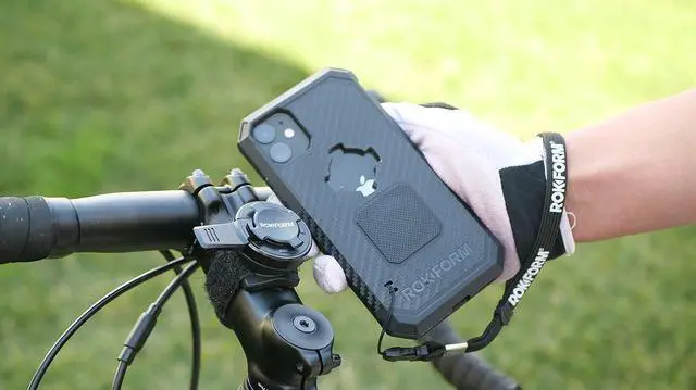 Alt view image 7 of 7 - Rokform - Universal Bike Phone Mount, Fits Any Bicycle Handlebar or Bike Stem Measuring 7/8in to 2.25in, Works with All Twist Lock Cases or Universal Adapter, Sport Series (Black)