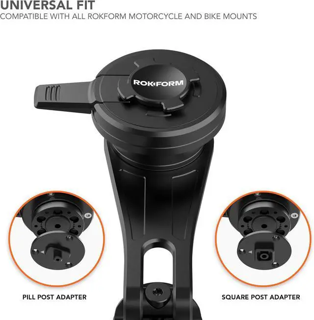 Alt view image 4 of 7 - Rokform  Universal Motorcycle Mount Vibration Dampener, for Motorcycle and Bike Phone mounts, for iPhone, Samsung, & Pixel Twist Lock Cases (Black)