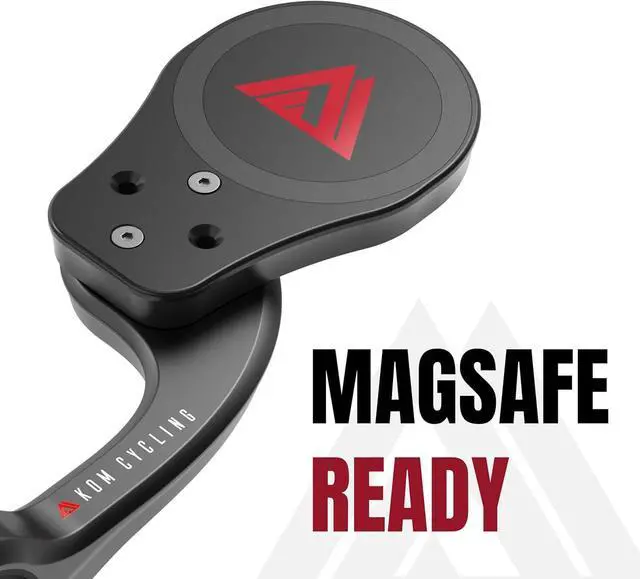 Alt view image 3 of 7 - KOM Cycling Indoor Phone Mount Adapter for MagSafe Devices - Attach Your MagSafe iPhone to Any Bike Mount Compatible with Garmin or Wahoo (MagSafe)