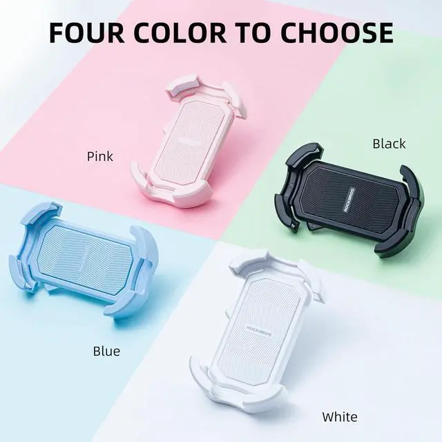Alt view image 7 of 7 - ROCKBROS Bike Phone Holder, Motorcycle Phone Mount with Security Lock, Shockproof Bicycle Phone Mount, Adjustable Phone Holder for Bike, Motorcycle, Scooter, Suitable for 4.7-6.8 Phone