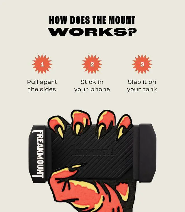 Alt view image 7 of 7 - FREAKMOUNT 2.0 Magnetic Motorcycle Phone Mount - Compatible with Harley Davidson - Premium Billet Aluminum Holder for Gas Tank, High-Speed Magnet Accessories - Fits Most Phones, Black