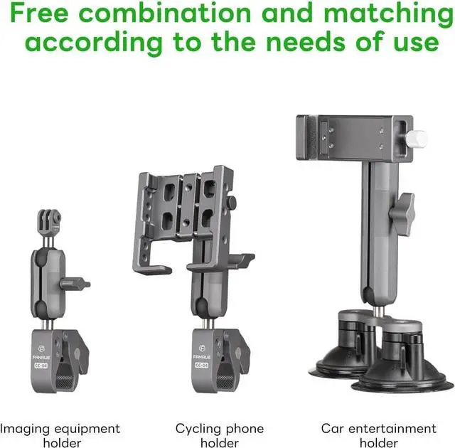 Alt view image 3 of 7 - FANAUE Double Socket Arm Compatible with RAM Mounts B Size Ball Head and Bike Motorcycle Phone Holder, Fits Industry All Standard 1" Ball Adapters (DA-150)