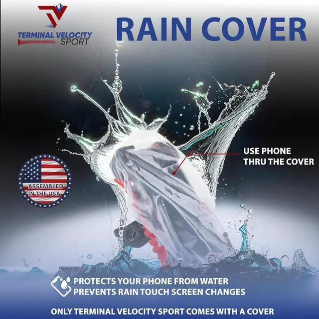 Alt view image 5 of 7 - Terminal Velocity Sport Cell Phone Mount for Motorcycle bicycl E-Bike Scooter Stroller and Stationary Bike. Sturdy, 360 Lockable Design with Speed Release Mirror Mount and rain Cover (Yellow)