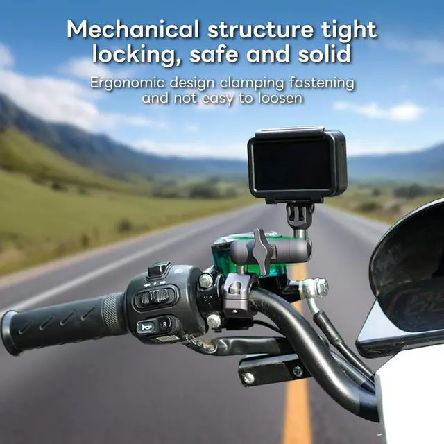 Alt view image 5 of 7 - FANAUE Double Socket Arm Connects to 17mm Ball Head Adapter Only, Compatible with Garmin GPS Mount and Bike Motorcycle Phone Holder, Made of Aluminum Alloy with a Length of 2.44".