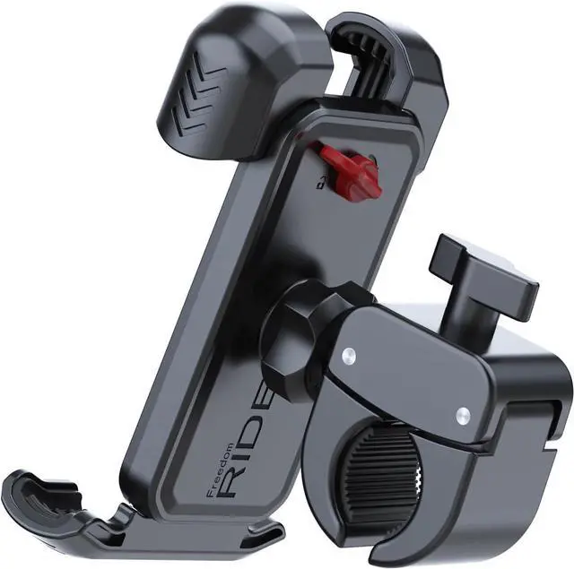 Alt view image 3 of 7 - Bicycle Phone Holder,Bike Cell Phone Holder for iPhone 16 15 14 13, Galaxy S24 S23 & 4.5-7" SmartPhone,360° Rotatable Handlebar Phone Mount for Scooter ATV Road Mountain Bike Golf Car Navigation