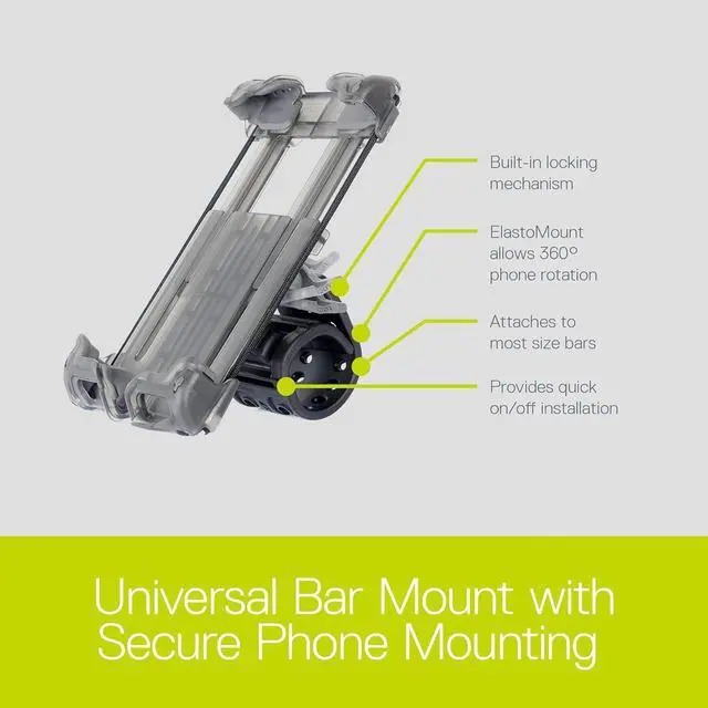 Alt view image 3 of 7 - Bike Phone Mount by Delta Cycle - Bicycle Phone Holder Adjusts to Any Handlebar & Fits Any Phone or iPhone - Universal and Easily Accessible Bike Accessories for Adult Bikes