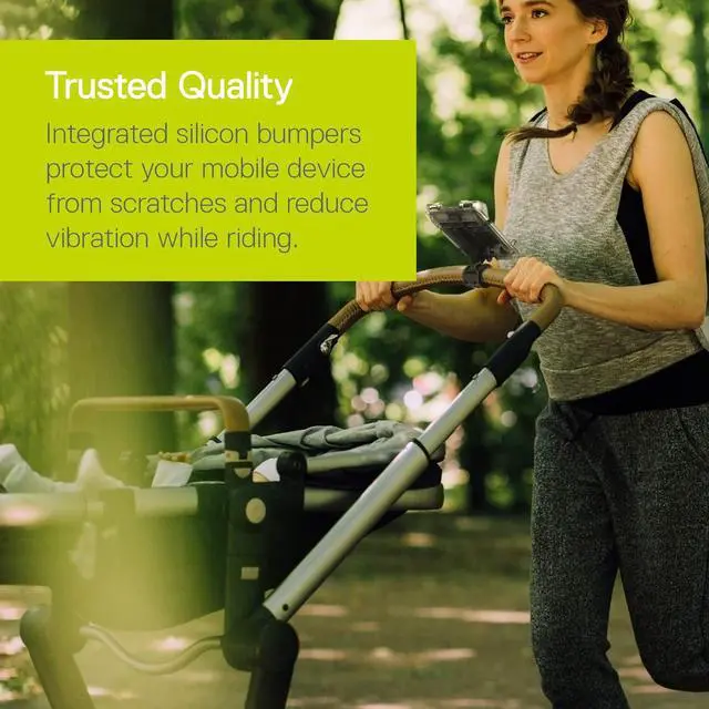 Alt view image 5 of 7 - Bike Phone Mount by Delta Cycle - Bicycle Phone Holder Adjusts to Any Handlebar & Fits Any Phone or iPhone - Universal and Easily Accessible Bike Accessories for Adult Bikes