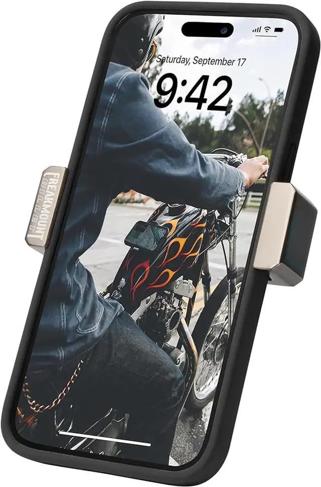 Main image of FREAKMOUNT Magnetic Motorcycle Phone Mount - Compatible with Harley Davidson - Premium Billet Aluminum Holder for Gas Tank, High-Speed Magnet Accessories - Fits Most Phones, Carbon Grey