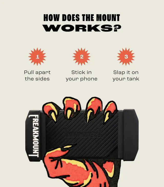 Alt view image 7 of 7 - FREAKMOUNT Magnetic Motorcycle Phone Mount - Compatible with Harley Davidson - Premium Billet Aluminum Holder for Gas Tank, High-Speed Magnet Accessories - Fits Most Phones, Carbon Grey