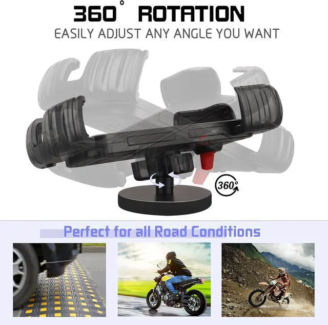 Alt view image 4 of 7 - ULIBERMAGNET Motorcycle Magnetic Phone Mount,Heavy Duty Adjustable Magnetic Cell Phone Holder with Security Lock,Anti Shake 360° Rotation,Compatible with Motorcycles,ATV,UTV,Golf Cart,Car,Cruises