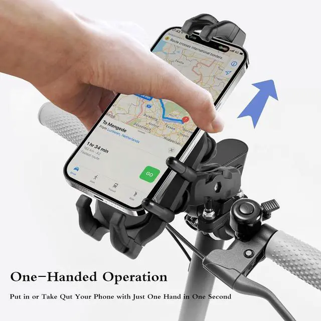 Alt view image 3 of 7 - X-Energy Anti Vibration Shake Motorcycle Phone Mount Holder Handlebar with Vibration Dampener Anti Shake for Motorcycle Bike Bicycle ATV Harley Davidson Fit 4.7''-7.2'' Cell Phone