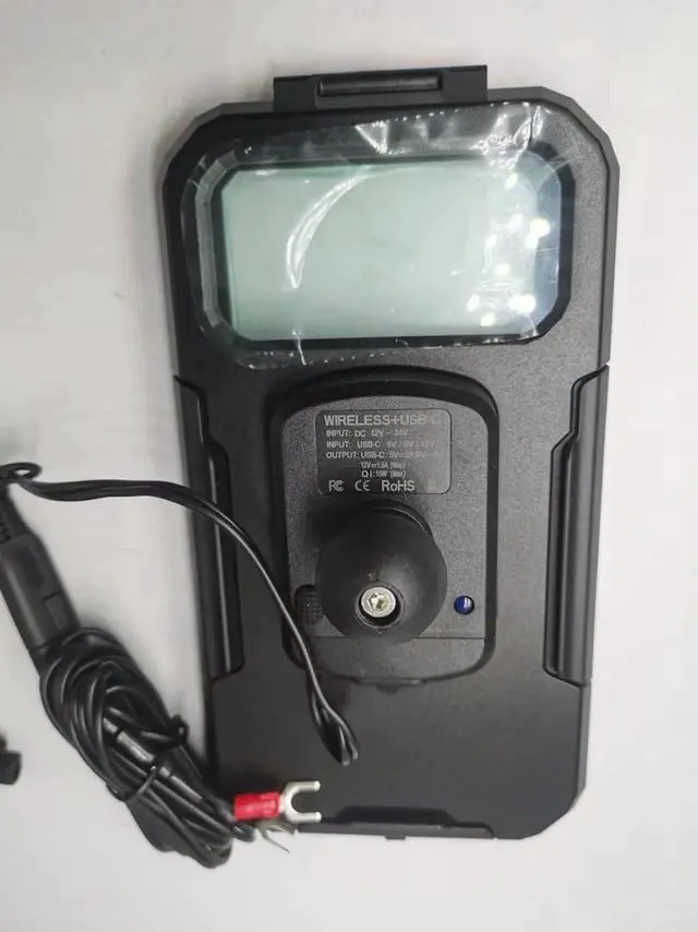 Alt view image 7 of 7 - iMESTOU Waterproof Rearview Mirror Phone Mount, Motorcycle 1" Ball Phone Holder with Anti-Theft Double Socket Arm &Aluminum Ball Base 360° Rotation Fits for 3.5"-6.1" Cellphones (Size S)