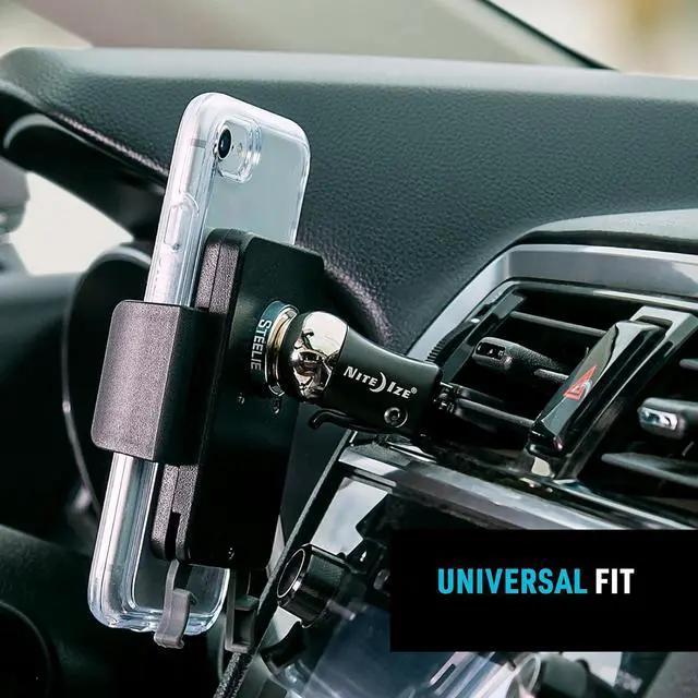 Alt view image 3 of 7 - Nite Ize Steelie Vent Kit - Magnetic Cell Phone Holder for Car Vents - Phone Mount - Squeeze
