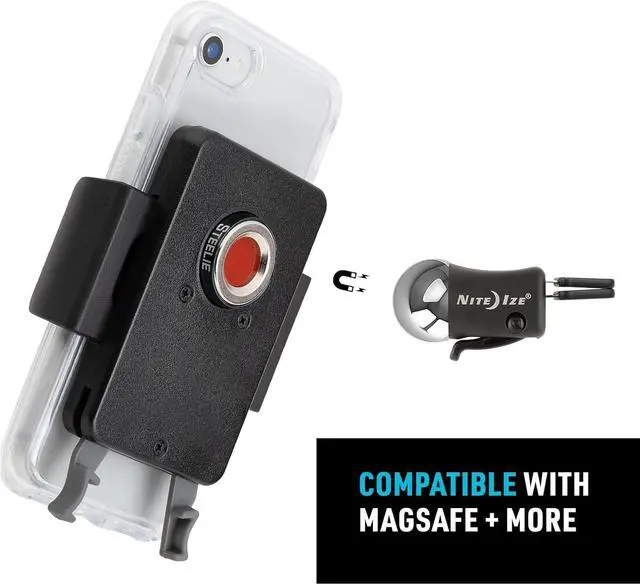 Alt view image 4 of 7 - Nite Ize Steelie Vent Kit - Magnetic Cell Phone Holder for Car Vents - Phone Mount - Squeeze