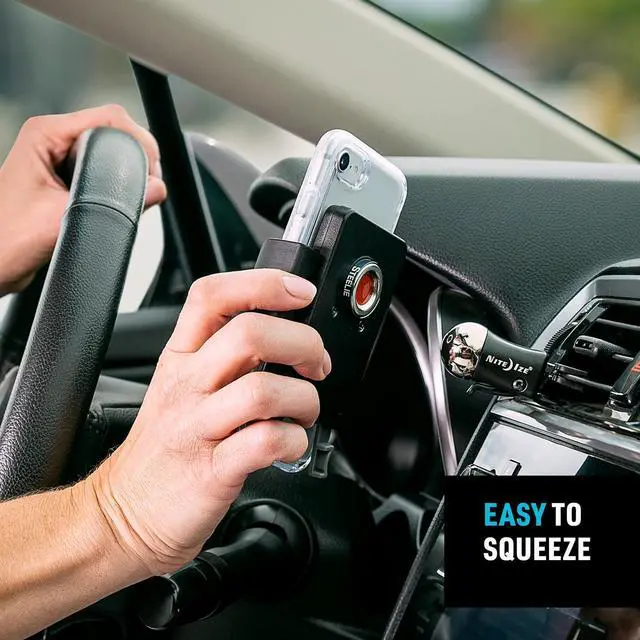 Alt view image 5 of 7 - Nite Ize Steelie Vent Kit - Magnetic Cell Phone Holder for Car Vents - Phone Mount - Squeeze