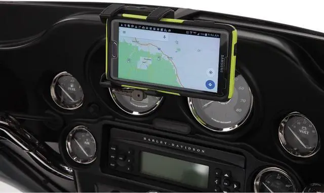 Alt view image 5 of 5 - Ciro 50317 Smartphone/GPS Holder (Black Fairing Mount Without Charger for 2014-2016 Flht/Flhx Touring Models)