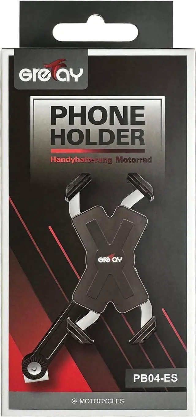 Alt view image 7 of 7 - Motorcycle Phone Mount, Auto Shrink Metal Phone Mount for 4.0-7.0 Inch Smartphone for Motorcycle Rear View Mirror with 360° Rotatabe