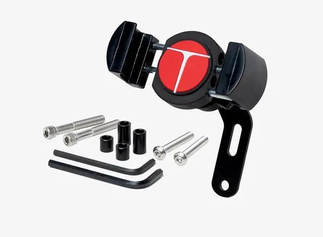 Main image of Techmount Universal Motorcycle Control Mount 4-31001-B-TechGripper - The Most Dependable Holder for iPhone/GPS / MP3 Player - Extra Strong and Reliable - Adjustable to Fit Most Motorcycles