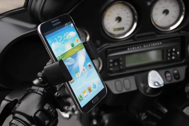 Alt view image 4 of 5 - Techmount Universal Motorcycle Control Mount 4-31001-B-TechGripper - The Most Dependable Holder for iPhone/GPS / MP3 Player - Extra Strong and Reliable - Adjustable to Fit Most Motorcycles