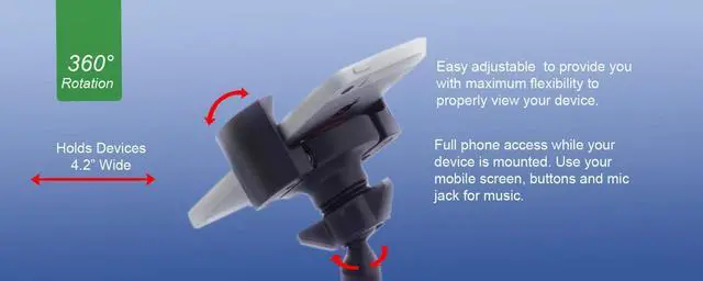 Alt view image 5 of 5 - Techmount Universal Motorcycle Control Mount 4-31001-B-TechGripper - The Most Dependable Holder for iPhone/GPS / MP3 Player - Extra Strong and Reliable - Adjustable to Fit Most Motorcycles