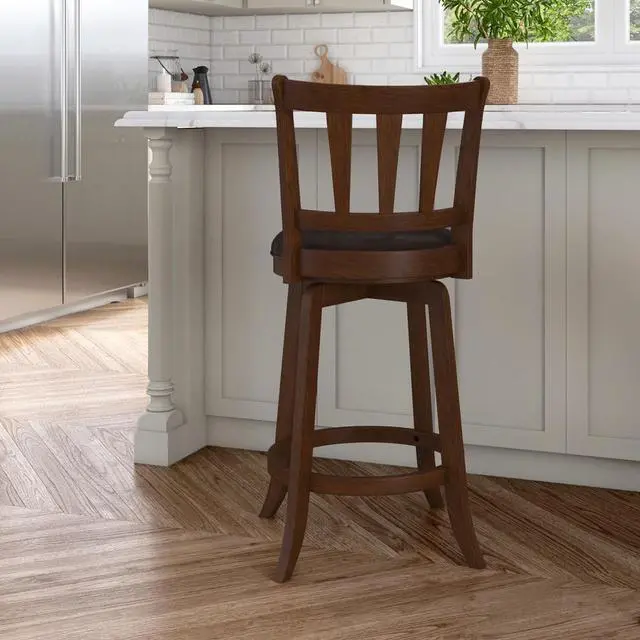 Alt view image 6 of 7 - Hillsdale Presque Isle Swivel Stool, Counter Height, Cherry