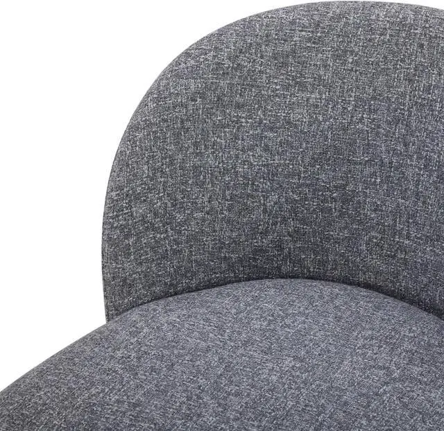 Alt view image 5 of 7 - Watson & Whitely Counter Height Bar Stools Set of 3, 360° Swivel Upholstered Barstools with Backs and Metal Legs, 26" H Seat Height, Fabric in Grey (Multi-Colored)