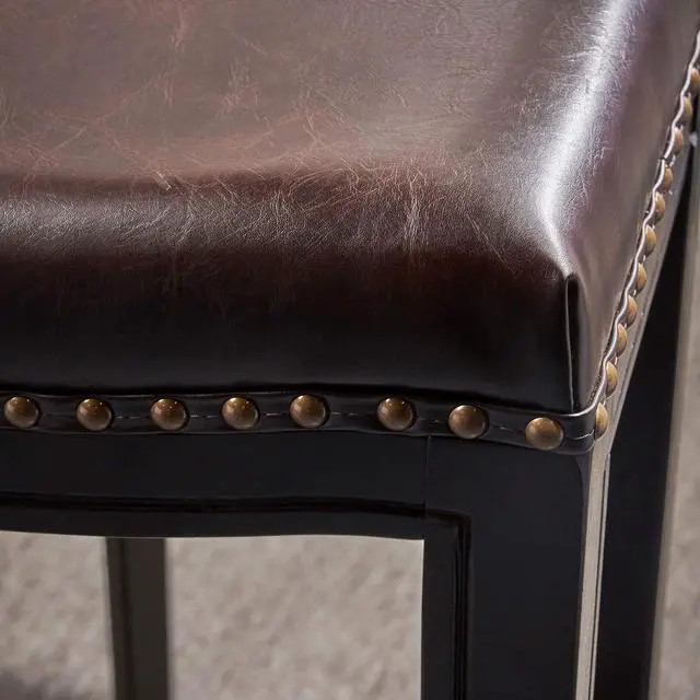 Alt view image 5 of 6 - Christopher Knight Home Avondale Backless Bar Stools,12"D x 18.13"W x 30"H, 2-Pcs Set, Brown