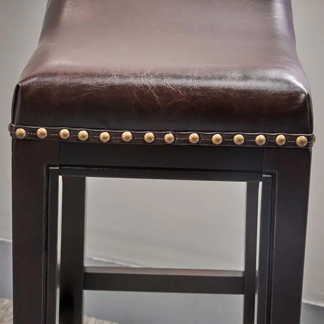 Alt view image 6 of 6 - Christopher Knight Home Avondale Backless Bar Stools,12"D x 18.13"W x 30"H, 2-Pcs Set, Brown