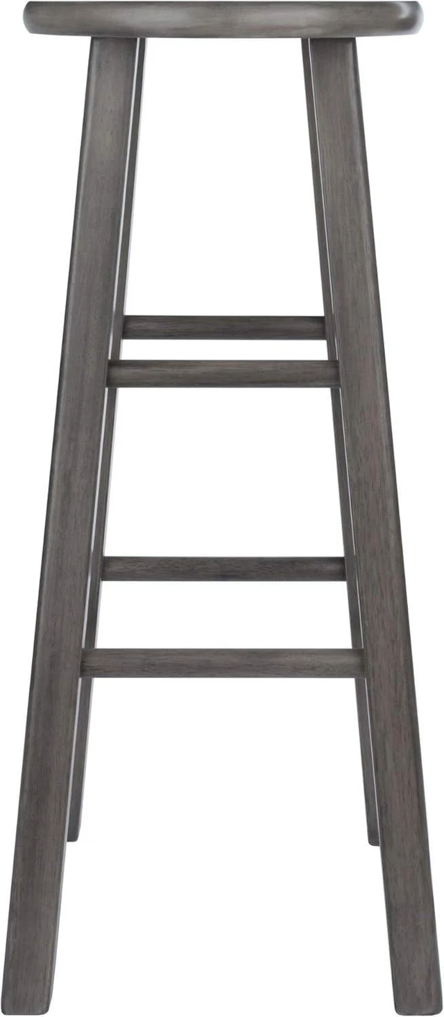 Alt view image 4 of 7 - Winsome Wood Ivy Square Leg Bar Stool, Rustic Gray, 29"
