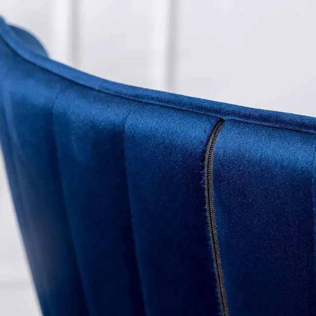 Alt view image 7 of 7 - Roundhill Furniture Leland Fabric Upholstered Counter Height Wingback Stools, Set of 2, Blue