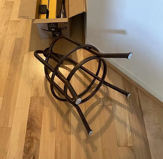 Alt view image 2 of 7 - 32 inch Vintage Industrial Bar Stool-Metal Wood Swivel Bar Stool-Retro Bar Height Stool-Counter Height Adjustable Kitchen Stools-Set of 2-Extra Tall Pub Height 26-32 Inch,Fully Welded(Black(2pcs))