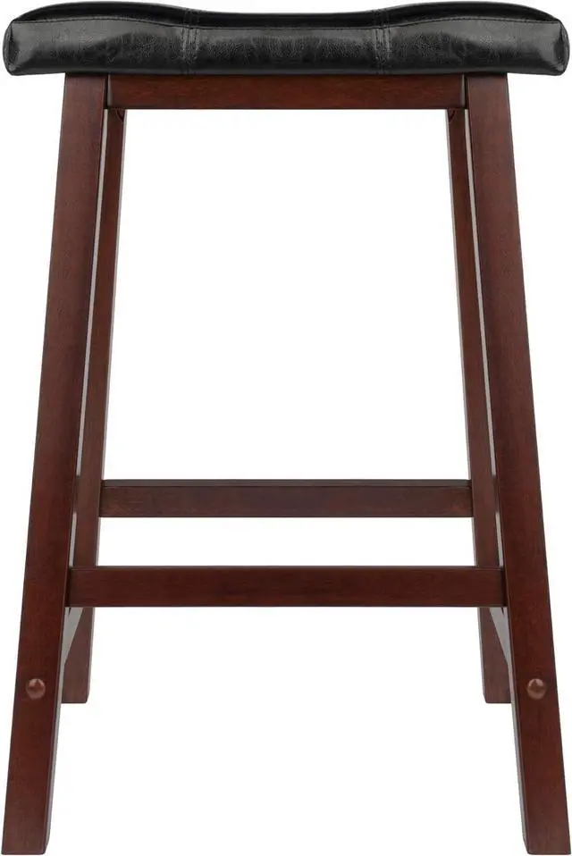 Alt view image 4 of 7 - Winsome Mona Stool, 24", Antique Walnut