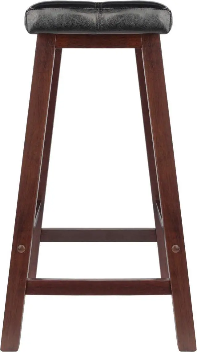 Alt view image 5 of 7 - Winsome Mona Stool, 24", Antique Walnut