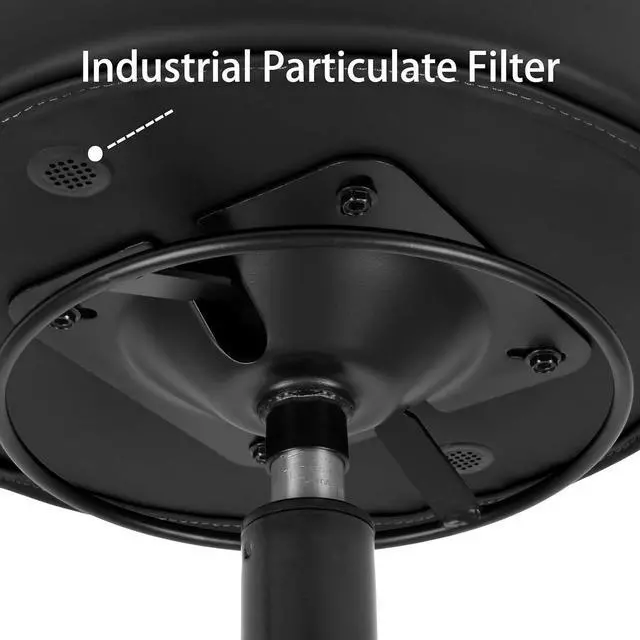 Alt view image 5 of 6 - TAKE UR SEAT®15" Table Height Adjustable Round Seat Stool Heavy Duty Built and Shipped Within 24 Hours, Spa, Medical, Lab, Black (Glide)