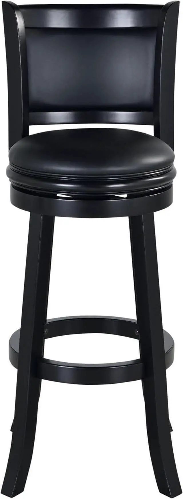 Alt view image 3 of 7 - Boraam Augusta Extra Tall Swivel Bar Stool, 34-Inch, Black