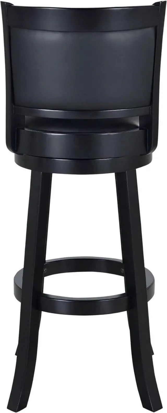 Alt view image 5 of 7 - Boraam Augusta Extra Tall Swivel Bar Stool, 34-Inch, Black