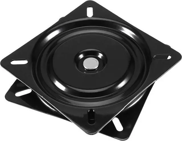 Alt view image 4 of 5 - MANCHAP 4 PCS 6 Inch Bar Stool Swivel Plate Replacement, Ball Bearing Seat Swivel Base Mount Plate for Bar Stool, Swivel Chair or Recliner, Black