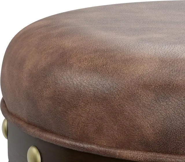 Alt view image 5 of 7 - Hillsdale Benard Backless Swivel Counter Stool Height, Brown