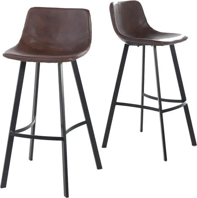 Main image of Christopher Knight Home Dax Barstools, 2-Pcs Set, Snake Skin Brown