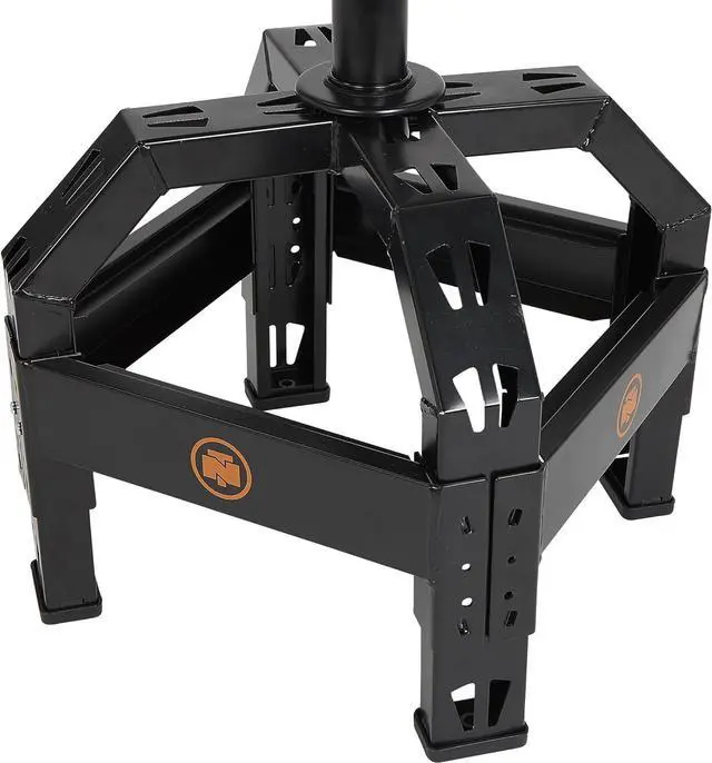 Alt view image 5 of 7 - Northern Tool XL Series Oversized Adjustable Swivel Shop Stool with Backrest - Steel, 400-Lb. Capacity, 27 1/2 to 32in. Seat Height