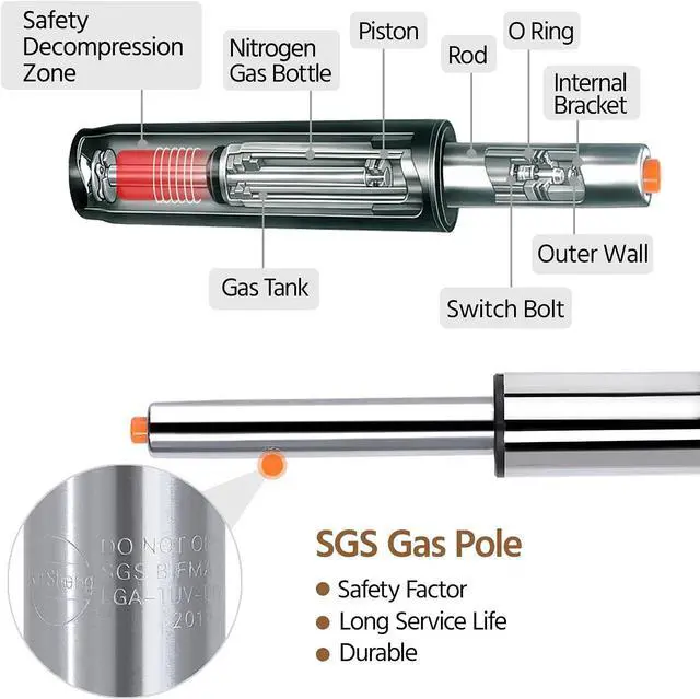 Alt view image 6 of 7 - Topeakmart 2pcs Home Kitchen Bar Stools Fashionable Height Adjustable PU Leather Swivel Bar Chair with Shell Back, White