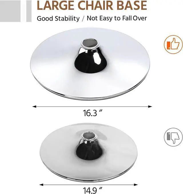 Alt view image 7 of 7 - Topeakmart 2pcs Home Kitchen Bar Stools Fashionable Height Adjustable PU Leather Swivel Bar Chair with Shell Back, White