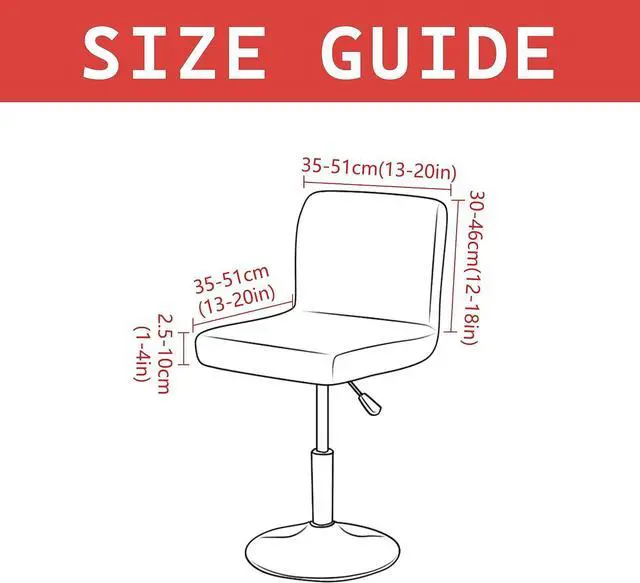 Alt view image 2 of 7 - LightInTheBox Bar Stool Cover Square Swivel Barstool Chair Seat Velvet Barstool Protector Covers for Counter Height Mid Low Back Chair Holiday (2Pc Dark Gray)