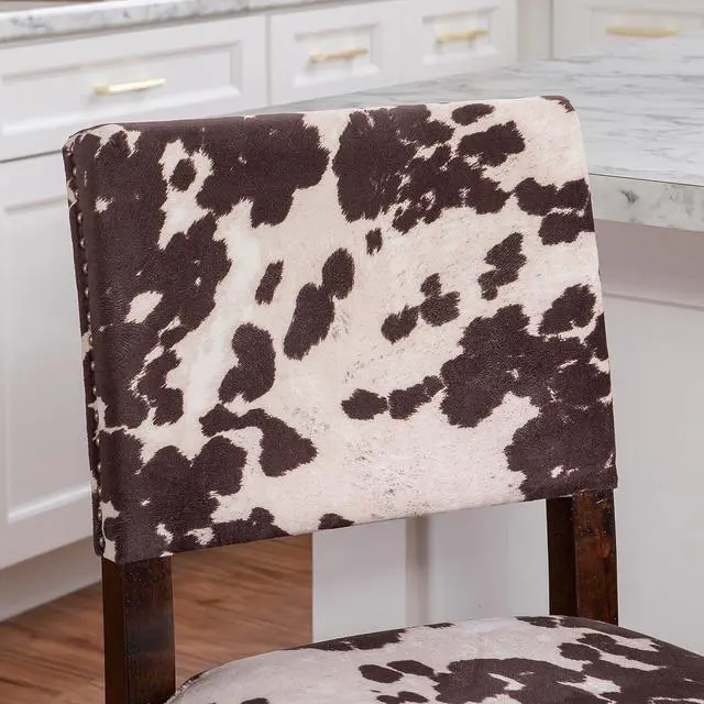 Alt view image 5 of 7 - Linon Udder Madness Corey Counter Stool, 19"W x 22.25"D x 38.75"H, Manhattan Stain