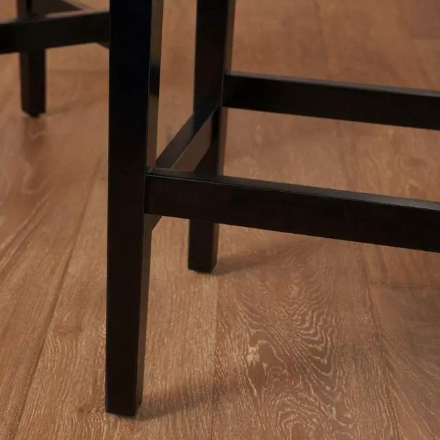 Alt view image 5 of 7 - Christopher Knight Home Lopez Backless Leather Counter Stools, 2-Pcs Set, Brown